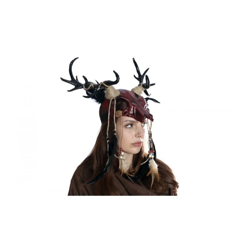 Krampus Ram Goat Demon with Horns Devil Halloween Masquerade Masks Party